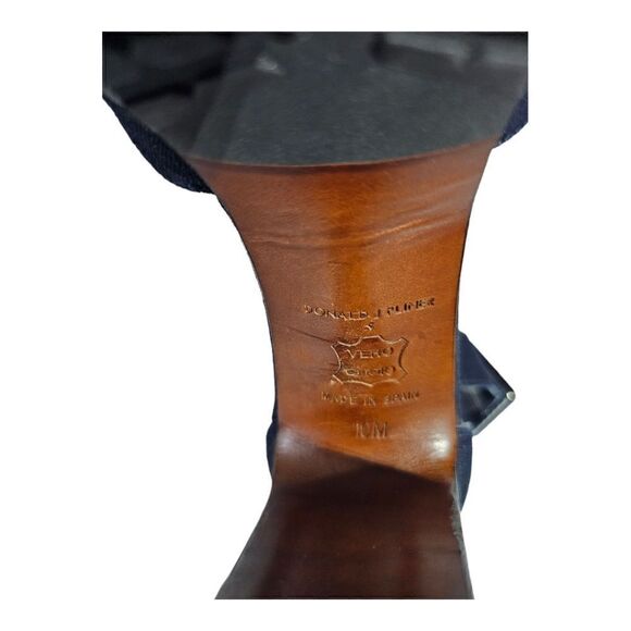 DONALD J PLINER Denim Platform Sandals Heels - Size 10 - Picture 8 of 8